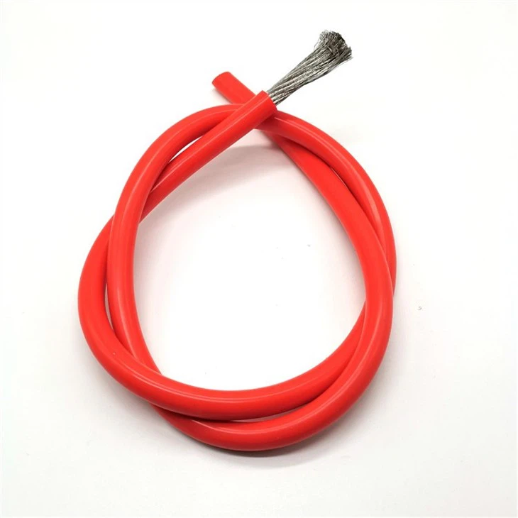 Red silicone cable